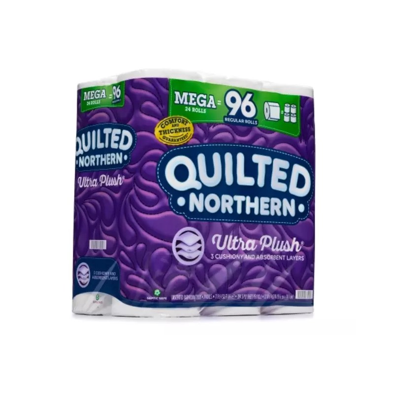 Quilted Northern Ultra Plush Toilet Paper, 24 Mega Rolls (=