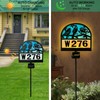 VividLadybug Solar House Numbers Yard Sign Stake, Solar Powered Lights