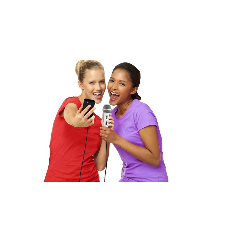 IK Multimedia iRig Voice - White Mobile Handheld Microphone