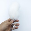 Sqzrpomddy Fox Tail Keychain Pendant Faux Fur Large Fox Fur