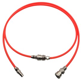 UTST Air Hose 3.3 ft (1 m) Air Hose with Coupler, Short Air Tool, 2 Piece Set (Red 3.3 ft (1 m), 2 Pieces