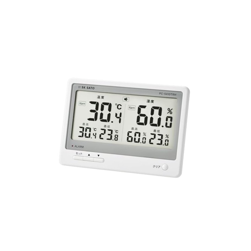 Sato Measuring Instruments PC-5410TRH Digital Thermometer/Hygrometer, 1 Piece