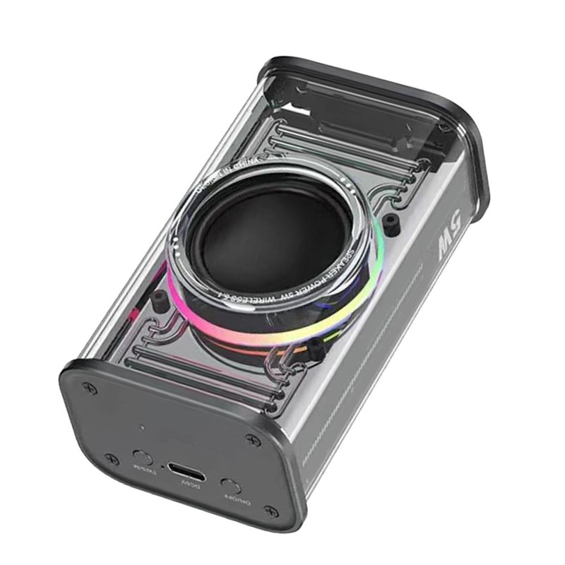 Bluetooth Speaker with Colorful Lights Loud Subwoofer Surround Sound Rechargeable