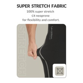 Lemorecn Wetsuit Pants for Men 2mm, Super Stretch Neoprene Wetsuit Bottoms for Surfing Swimming Scuba Diving Snorkeling (CA1123-BLACKGREY-M)