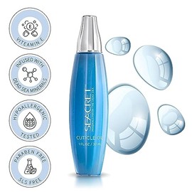 SEACRET Cuticle Oil with Dead Sea Minerals – Helps Strengthen the Nail, Cuticle Softener for Dry and Damaged Cuticles, Natural Nail Care with Vitamin E & Jojoba – Compact & Travel-Friendly (30ml)