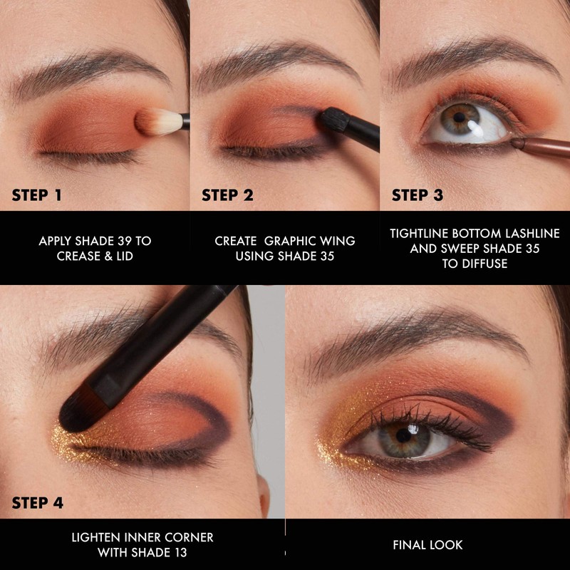 NYX Professional Makeup Ultimate Eye Shadow Palette, Pressed Pigments, 40