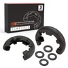 BUNKER INDUST D Ring/Shackle Isolator Kit,1 Pair Black D-Ring Isolator