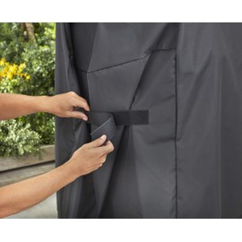 Weber Premium Outdoor Grill Cover, Water-Resistant, Compatible with Large Spirit Series Gas Grills, Black