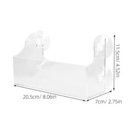 HOLIDYOYO 1pc Refrigerator Rack Beverage Shelf Fridge Indoor Plant Mount Shelves Suction Cup Storage Mounted Shelf Clear Cups Wall Mounted Shelves Suction Rack Shower Rack Frige Rack Acrylic