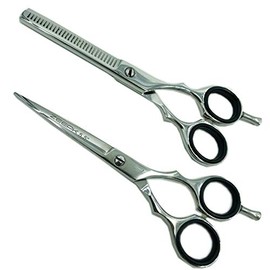 5.5" PRO JAPANESE HAIR STYLING HAIR DRESSING THINNING SHEAR SCISSOR TIJEARS SET