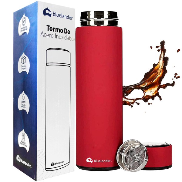 Bluelander Termo Acero Inoxidable 500 ml a Prueba de Fugas,