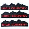 Yoaoo 3x Genuine Black High Country Emblem Badges Door Tailgate