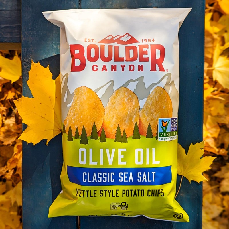 Boulder Canyon Olive Oil Kettle Chips, Classic Sea Salt, 6.5