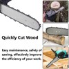AcbbMNS 3Pcs 14" Chainsaw Chains Blade Saw Replacement Semi Chisel,