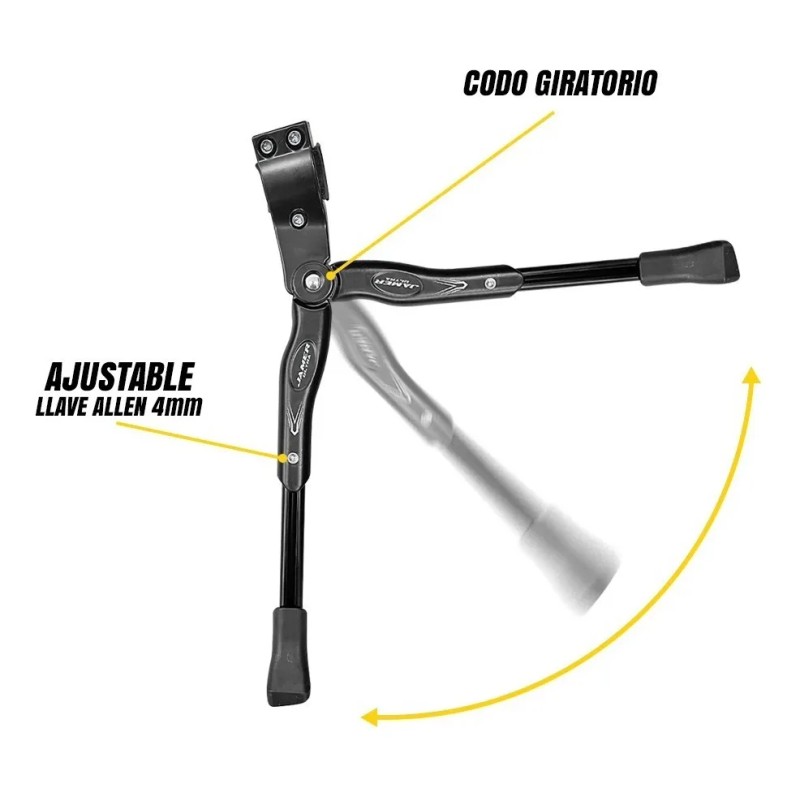 Pata Bicicleta Parador Central Ajustable Rodado 24-29