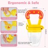 WAJIAYON Baby Fruit Feeder/Food Feeder Pacifier (3 Pack)- Infant Teething