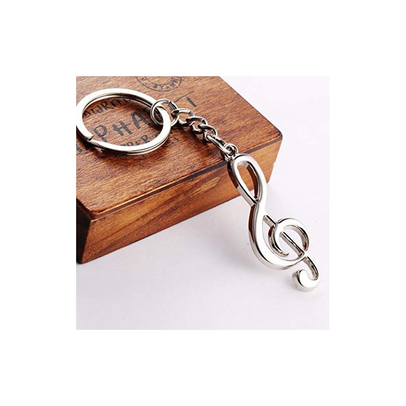Seraphis Musical Note Treble Clef Keyring Guitar Instrument Musician Gift