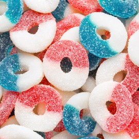 FirstChoiceCandy Gummy Rings (USA Patriotic, Freedom 2 Pound (Pack of 1))