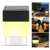Solar Powered LED Square Warm White Light for Garden Fence