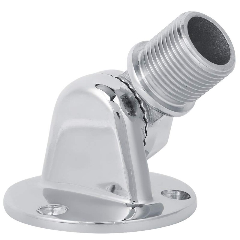 Walfront High Hardness 316 Stainless Steel Boat Antenna Base Mount