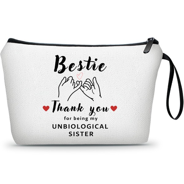 Besties Gifts for Women,Cute Gifts Makeup Cosmetic Bag,Best Friend Gift Ideas,Birthday Gifts for Women Friendship Unique,Love Thank You Gifts for Friends,Bff,Teen,Sister,Work Bestie,Friendship Gift, fri9