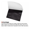 sourcing map Gold Leaf Foil Sheet, Black Leaf Papers, 8.5x8mm