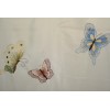 Ricardo Butterfly Embroidered Fabric Shower Curtain Mariposa 70Wx72L