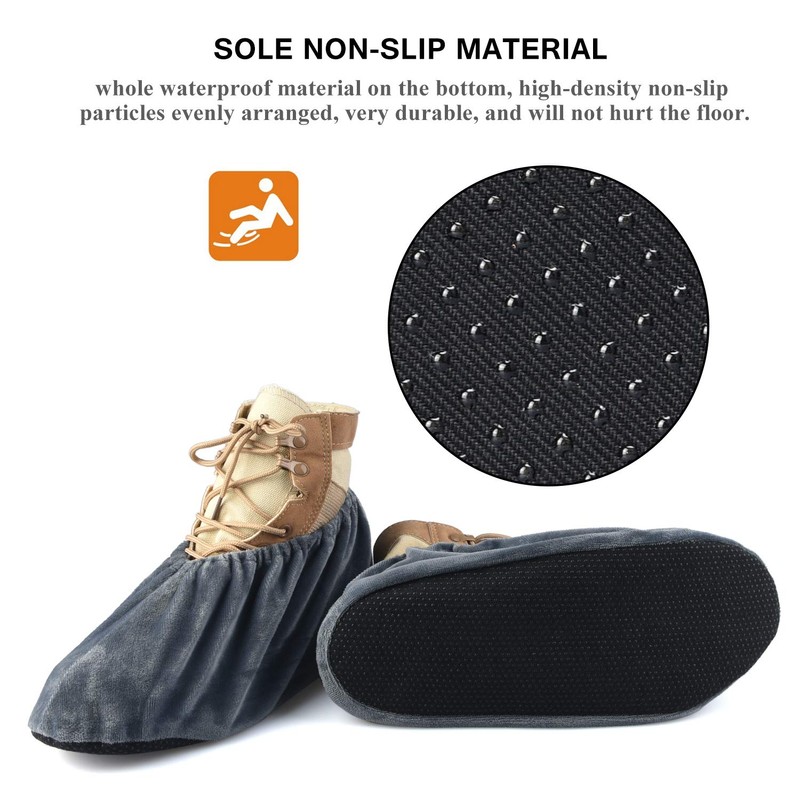 PlasMaller - 5 pares de fundas de zapatos reutilizables lavables
