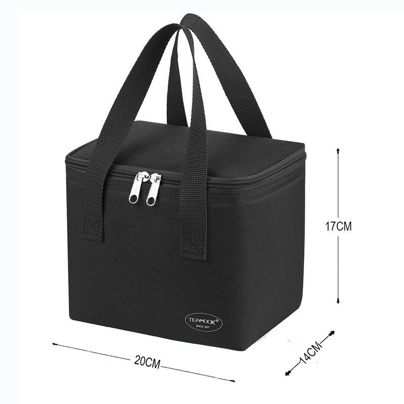 TEAMOOK Small Cool Bag Leakproof Waterproof Soft Insulated Lunch Bag