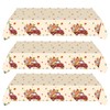 Kilyparty 3 Pack Fall Thanksgiving Party Supplies, Disposable Tablecloth, Plastic