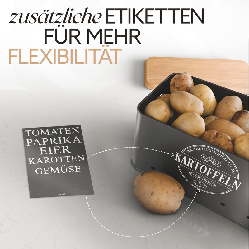 IDEALTASTIC® Premium Potato Storage Box [Pack of 3] I Versatile