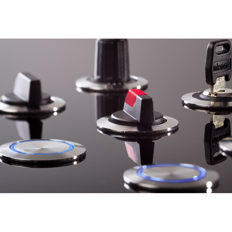 Club 23.001.274 Selector Switch Latching/rastend, Stainless Steel, 3 Positions Momentary