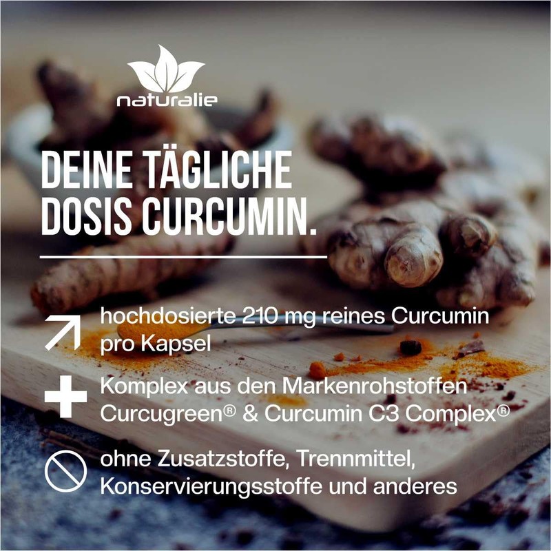 Naturalie® Suprakuma Premium Turmeric Capsules | 210 mg Pure Curcumin