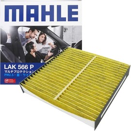 MAHLE LAK566P Air Conditioner Filter, Antibacterial, Antiviral, Natural Polyphenols, 3-Layer Construction, Deodorizing, PM2.5 Removal, Anti-Allergen, Mold / Dust Mite Resistant, High Dust Removal