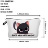 Livel lhood Funny Kitten Makeup Bag Black Cat Small Organizer