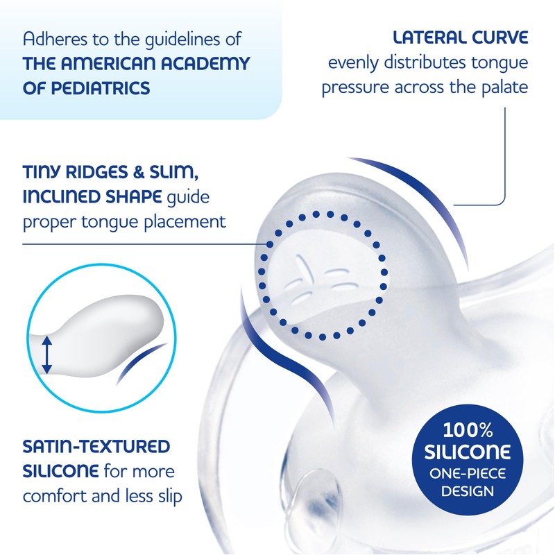 Chicco PhysioForma® 100% Soft Silicone One Piece Pacifier for Babies