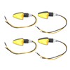 4pcs Motorcycle Signal Light Triangular Shape for Dirt Bike Electromobile