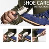 2PCS Suede Shoe Brushes, Suede & Nubuck 4-Way Leather Cleaning