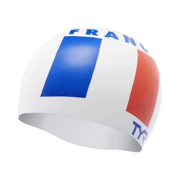 TYR France Silicone Adult Fit Swim Cap
