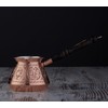 DEMMEX 15 Oz Thickest Copper Turkish Greek Arabic Coffee Pot,