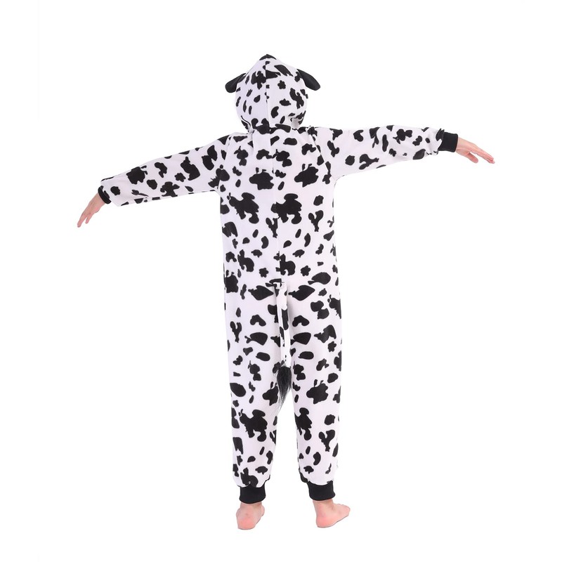 Sincere Party Fleece Cow Onesie Costume for Kids XL(10-12)