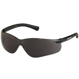 Crews BK312AF BearKat 3 Polycarbonate Gray Anti-Fog Lens Safety Glasses with Non-Slip Hybrid Black Temple Sleeve