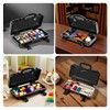 Geinxurn 11”Black Tools Box, Portable Steel Heavy-duty Tool Case with