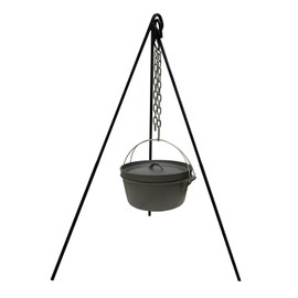 Cuisiland Camping Tripod Campfire Cooking Dutch Oven Tripod Adjustable Grill Tripod for Outdoor Campfire Cooking Camping, Picnic