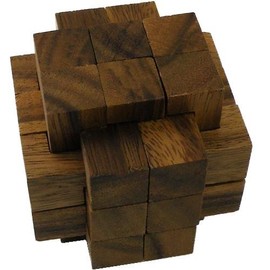 18 Pieces Burr Wooden Puzzle Brain Teaser