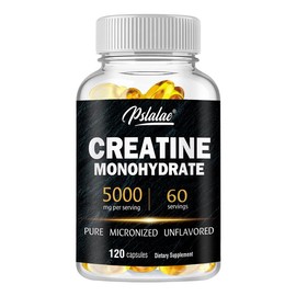 Pslalae Creatine Dietary Capsules-Build Strength, Build Muscle, Improve Performance-60/120 Capsules - Specification: 120 Capsules