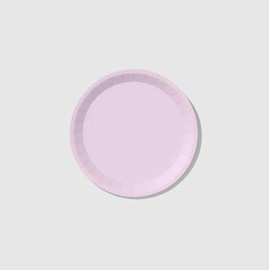 Coterie Lavender Small Classic Paper Plates (Set of 10) - Light Purple Paper Plates for Baby Shower, Birthday, Tea Party, Spring Picnic, Brunch | 7.25"