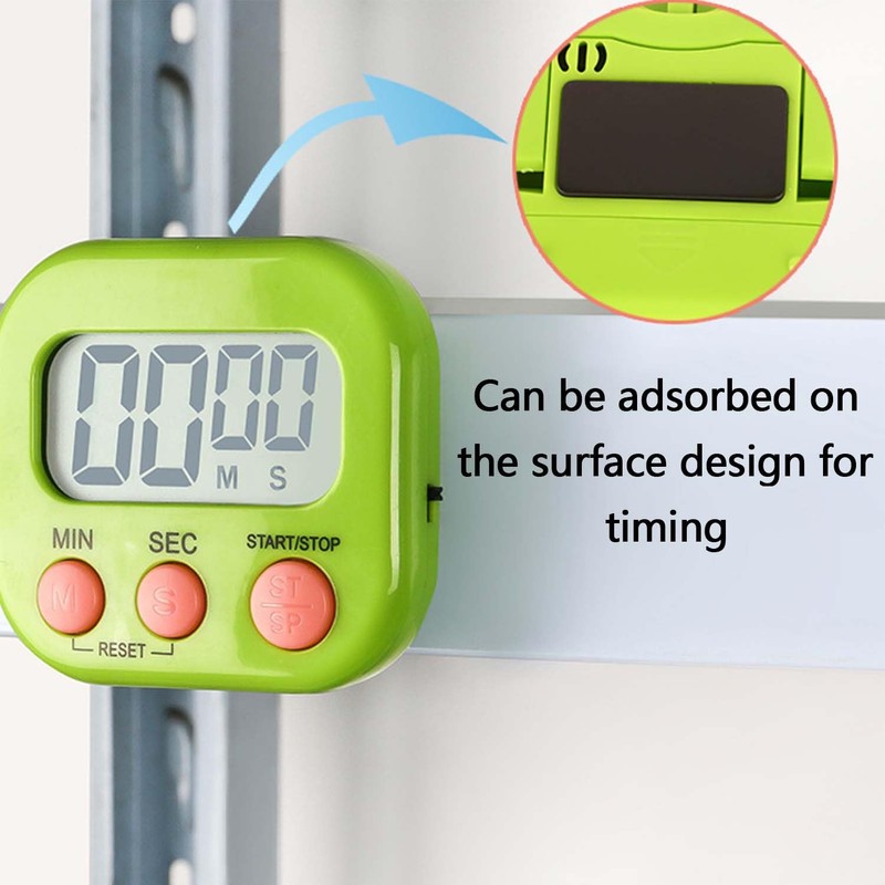 4PCS Digital Timer, Timer Clock Kitchen Timers for Cooking Minute