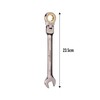 HORUSDY Flexible Head Ratchet Spanner, 17MM Metric Wrench Ratcheting Combination