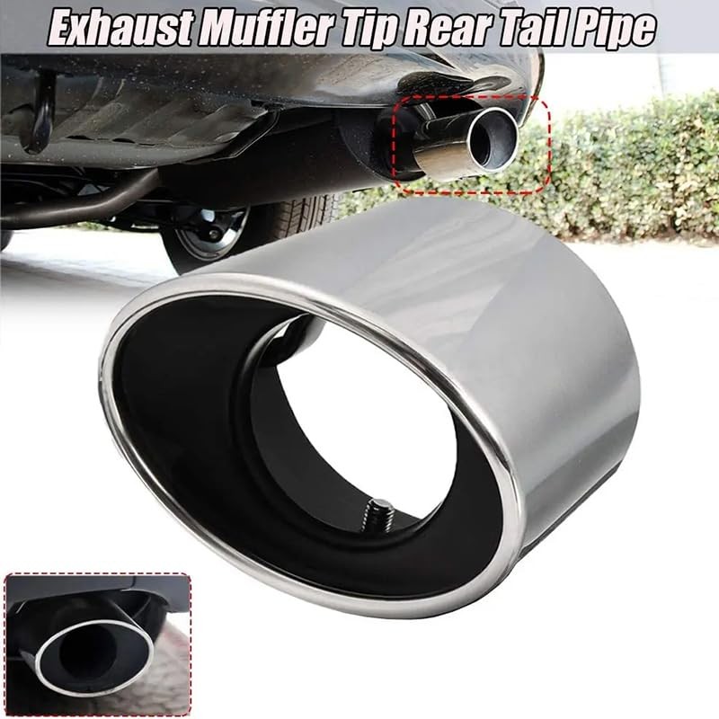 Stainless Steel Exhaust Tips Tailpipe Exhaust Muffler Tip Tail Throat